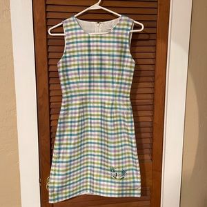 Vintage pastel gingham dress